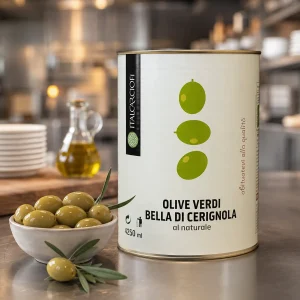 Aceitunas Verdes Cerignola 4250 ml Marca Italcarciofi