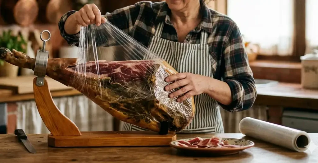 Cómo guardar correctamente una pata de jamón