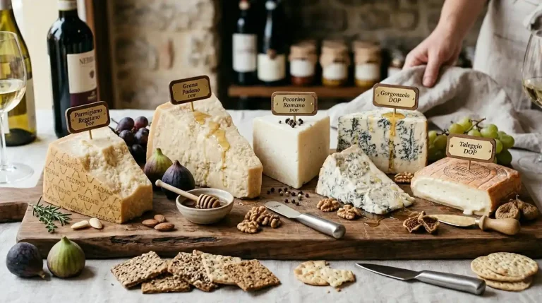 Tipos de quesos italianos gourmet