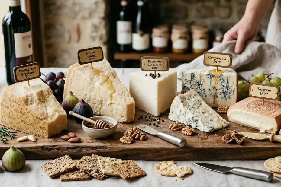 Tipos de quesos italianos gourmet